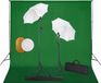 vidaXL Fotostudioset met lampen, paraplu's, achtergrond en reflector