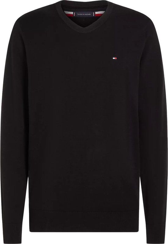 Tommy Hilfiger heren pullover zwart katoen maat XL