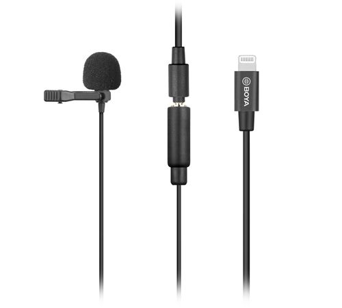 BOYA BY-M2 Lavalier/Lapel Microphone - Black