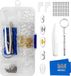 MMOBIEL Lunettes Plaques de nez [25 paires] – Kit de réparation de lunettes - Plaques de nez de remplacement en silicone souple Kit de réparation avec vis, petit tournevis, pince à épiler, lingette de nettoyage pour lunettes, lunettes de soleil