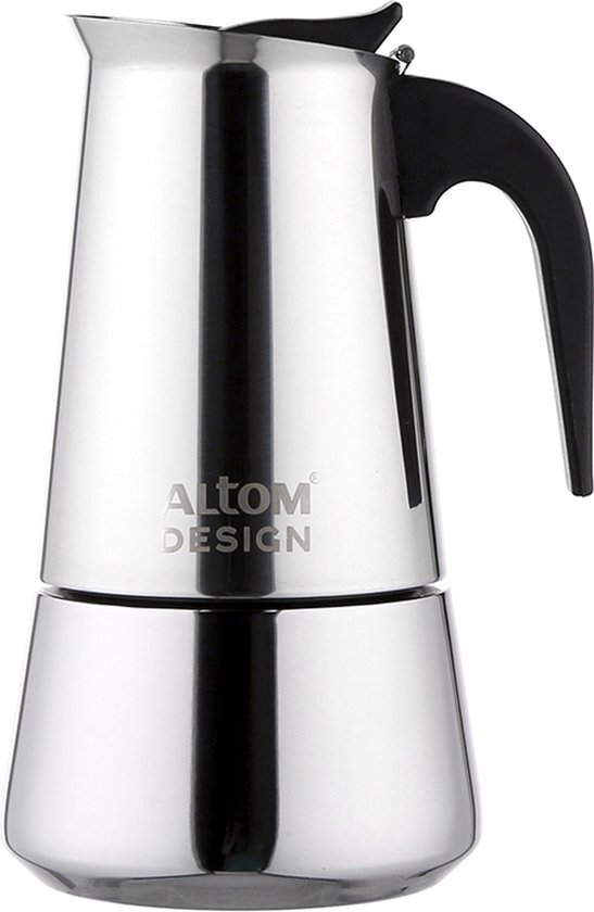 Altom Design Perculator 200 ml - 4 kops - roestvrijstaal - RVS