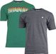 Donnay 2-Pack T-shirts Heren Forest Green/Charcoal marl Maat L