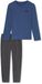 SCHIESSER Pyjama lang '95/5 Nightwear' blauw / grijs gemêleerd