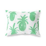 BonaMaison Petrol Groen-Wit Decoratieve Kussensloop, Kussenhoezen Bank, Decoratieve Kussenhoesjes, Kussensloop; Sofa, Slaapkamer, Kantoor, Auto 45x60 Cm - Ontworpen en vervaardigd in Turkije