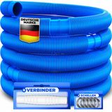 KESSER Zwembadslang Flexibel met Moffen - Poolslang / Solarslang / Filterslang voor Zwembadpomp en Zandfilterinstallatie, Duurzaam - Blauw