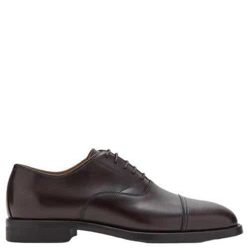 Mango Man leren veterschoenen - bruin
