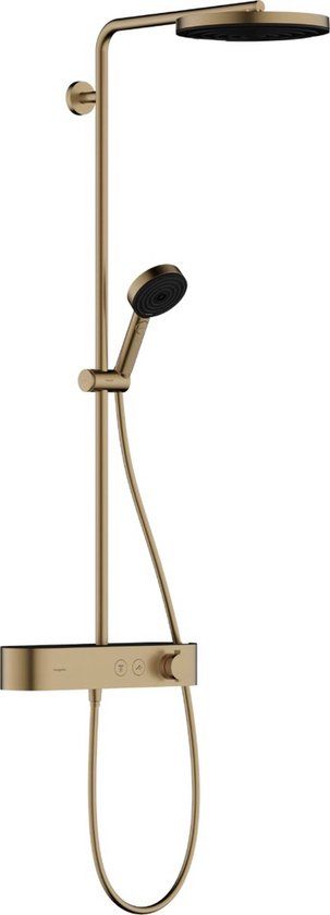 Hansgrohe Pulsify S Regendoucheset met thermostaat EcoSmart 1jet Brushed Bronze | 24221140
