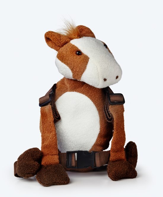 Goldbug - Harness Buddy kindertuigje - Knuffel rugzakje met looplijn - Looptuigje Paardje - Tuigje Kind