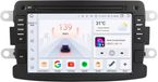 Happiq Autoradio met Bluetooth et CarPlay – Geschikt voor Renault/Dacia Duster/Sandero/Captur/Xray/Logan 2/Symbol/Dokker – Dubbel Din – Navigatie – Touchscreen – Zwart