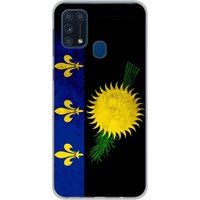 Samsung Drapeau guadeloupe bedrukt siliconen hoesje compatibel met Galaxy M31