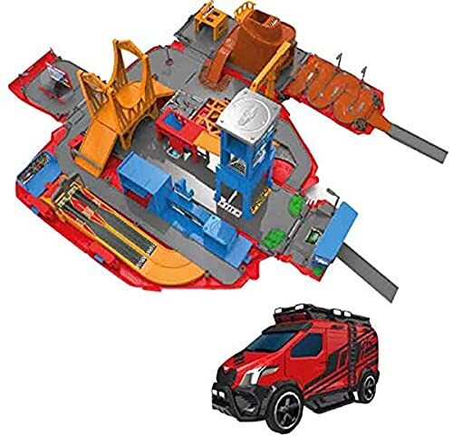 MicroMachines Micro Machines MMW0042 - Grote speelset Super Van City met meer dan 20 speelgebieden + 3 exclusieve voertuigen