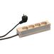 Schroff 60110-201 1U Grijs 4 AC-uitgang(en) Type F