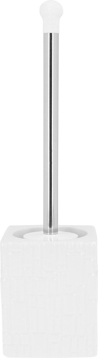 QUVIO Toiletborstel met houder - Wit