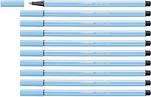 Stabilo Premium Viltstift - Pen 68-10 stuks - neon blauw