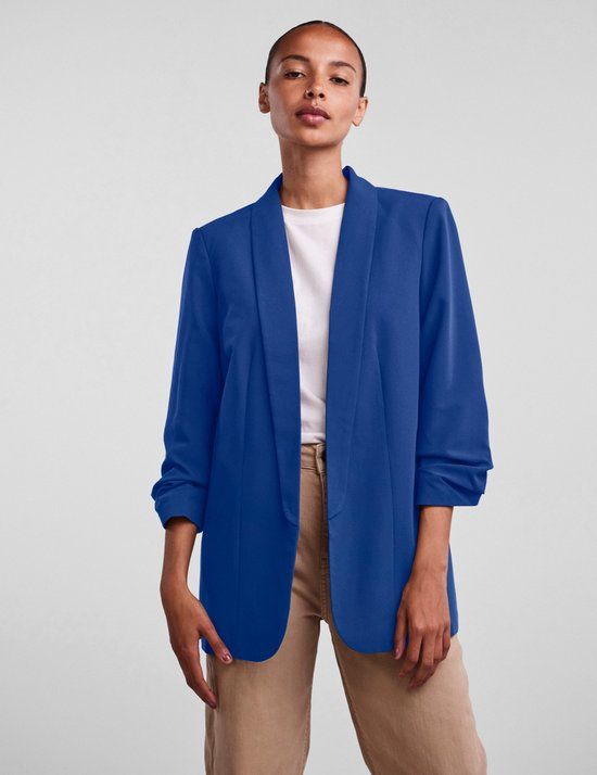 PIECES PCBOSS 3/4 BLAZER NOOS Dames Blazer - Mazarine Blue - 2XL