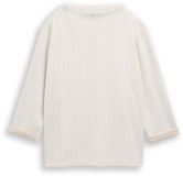 Tom Tailor - Sweatshirt met opstaande kraag - Maat M - sand stone beige melange