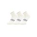 LI-NING Chaussettes basses (lot de 3) Blanc neuf/Blanc neuf/Blanc neuf XL AWTW007-2H
