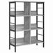 vidaXL Boekenplank - 6-laags - 82 x 32 x 112 cm - Bewerkt hout - Grijs sonoma