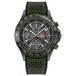 Swiss Military Hanowa WATCHMAN SMWGO0003441 Heren Polshorloge Kwarts Groen Wijzerplaat Zwart Siliconen Band Grijs Stalen Kast Saffierglas 10 ATM Waterdicht