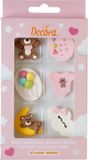 Decora Suikerdecoraties Set/6 - Baby Girl