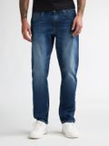 Petrol Industries Heren Starling Crafted Straight Fit Jeans Worn Blue W34L32