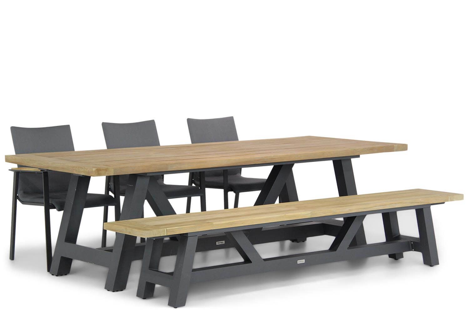 Lifestyle Garden Furniture Brandon/Trente 260 cm dining tuinset 5-delig - 7423606160191