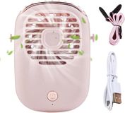 Merkloos Handventilator - Persoonlijke ventilator - Roze