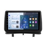 Renault autoradio 9" avec 64G, Android 13, Carplay, Android Auto, GPS-navigation, Bluetooth, FM, commande au volant, RDS et DAB+ pour Renault Clio 3 (2005-2014)