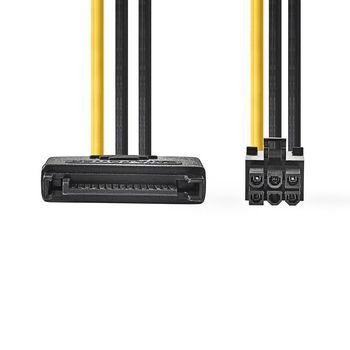 Nedis CCGP74200VA015 - 0.15m - Geel/Zwart