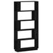 vidaXL Bookcase/Room Divider - 80x25x163.5 cm - Solid Pine Wood - Black