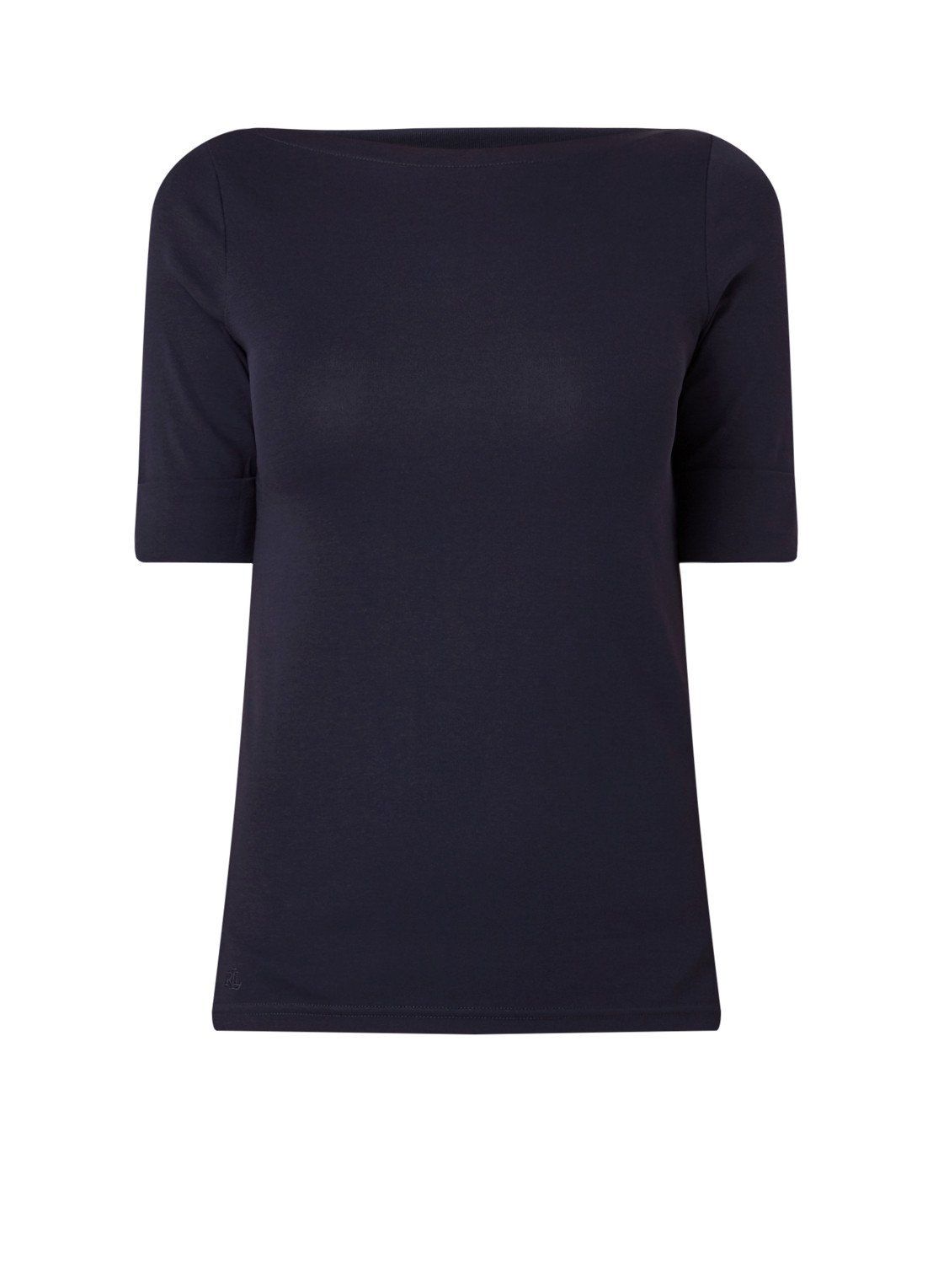Ralph Lauren Judy top met mouwomslag en boothals - 3615736197329