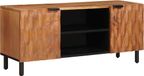 Acacia meuble TV avec étagère finition marron 105 x 33 x 46 cm