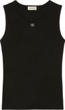 Calvin Klein Jeans Zwart Katoen/Elastaan Tanktop Dames Maat M