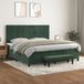 Maison Exclusive - Sommier à lattes de lit et matelas vert foncé 200x200cm velours