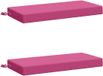 vidaXL Coussin de banc SOEST 2 pièces Rose 80 x 40 x 8 cm