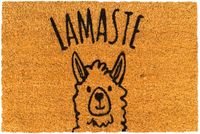 Merkloos Relaxdays Deurmat kokos - lama - 60 x 40 cm - antislip