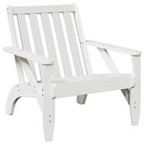 VidaXL Adirondack Tuinstoel Grenenhout Wit