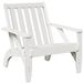VidaXL Adirondack Tuinstoel Grenenhout Wit