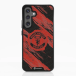 Manchester United Coque de Téléphone 3D Officielle – Design Abstrait Rouge et Noir