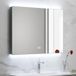 Megabad Profi Collection spiegel voor de badkamer, 120 x 60 cm, avec éclairage LED arrière et chauffage de miroir