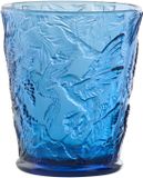 J-Line Drinkglas Vogels - Glas - Blauw - 6 stuks