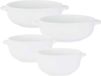 Billiet - Vanlaere Set van 6x stuks tapas/amuse/snack schaaltjes wit van porselein 10 en 13 cm rond