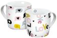 Mokken Love Pattern 250ml 2-delige set