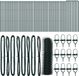 vidaXL Hexagonal Wire Mesh Fence with Ground Stakes 100 x 0.4 m Green