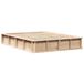 vidaXL Bedframe Massief Grenenhout Bruin 135 x 190 cm