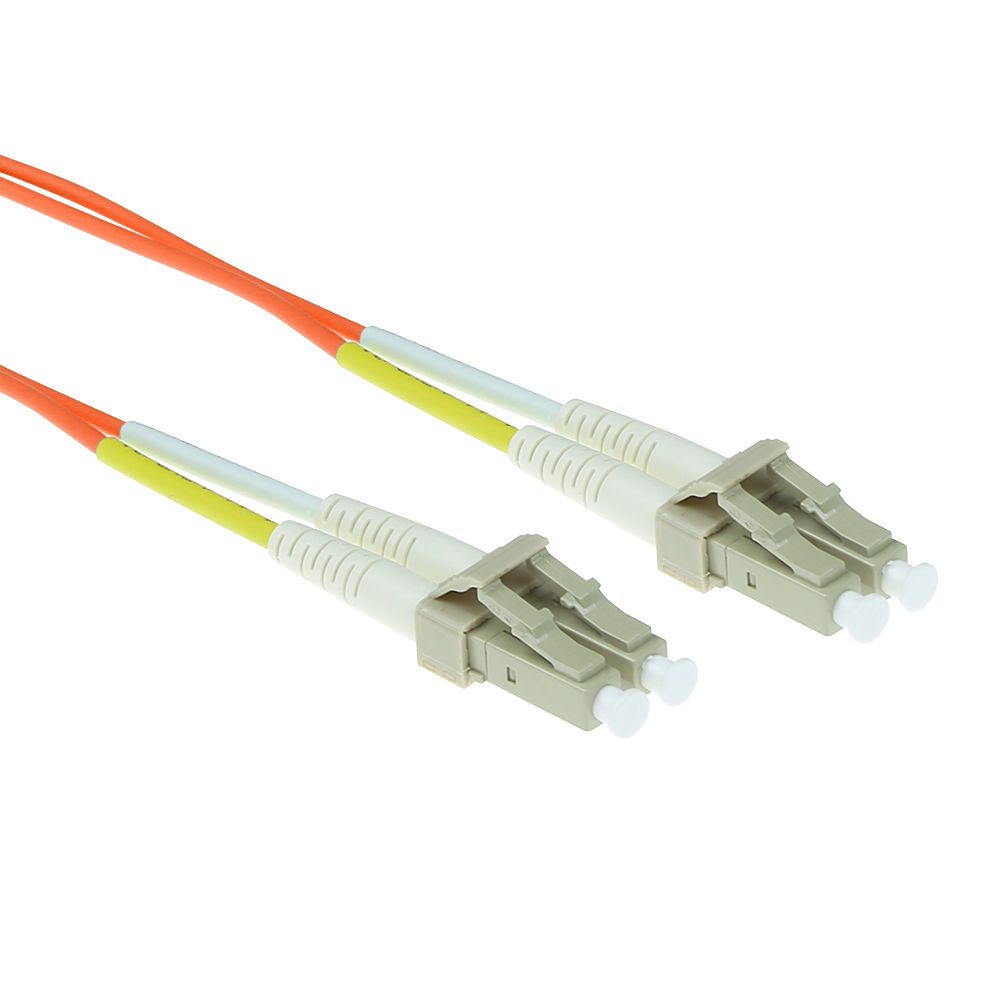 ACT 15 meter LSZH Multimode 62.5/125 OM1 glasvezel patchkabel duplex met LC connectoren