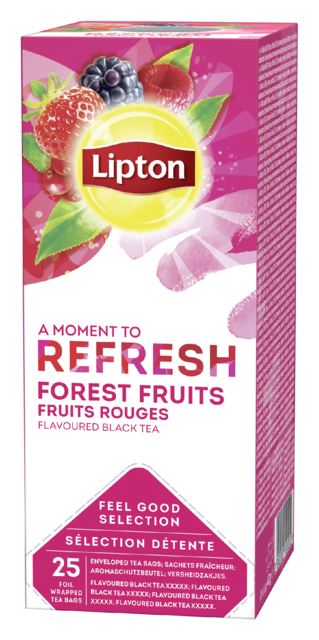 LIPTON Bosvruchten Thee 25 Stuks à 1.5 g