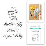 Spellbinders Veld Notes Sentimenten Duidelijke Stempel Set
