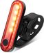 EBUYFIRE Achterlicht voor racefiets met 4 led-modi, installatie zonder gereedschap, USB oplaadbaar, IPX4 waterdicht, voor racefietsen, MTB en Urban