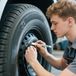 Surligneur pour pneus – Surligneur polyvalent pour l'industrie automobile, du meuble et industrielle, ainsi que pour un usage professionnel | Marqueur de pneus blanc réfléchissant et résistant aux intempéries